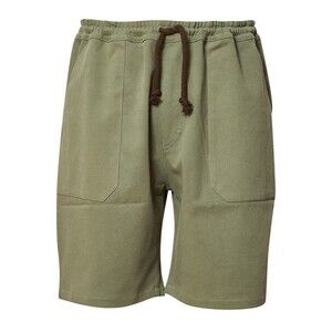 Nanushka Men's Olive Green Drawstring Shorts Size S NEW Workwear Twill Khaki